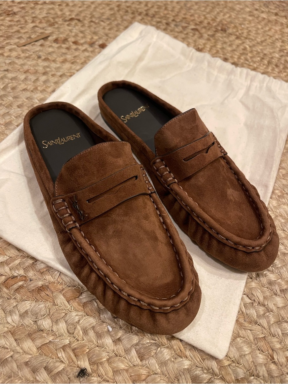 Saint Laurent Le Loafer suede slippers It38 - Picture 9 of 12